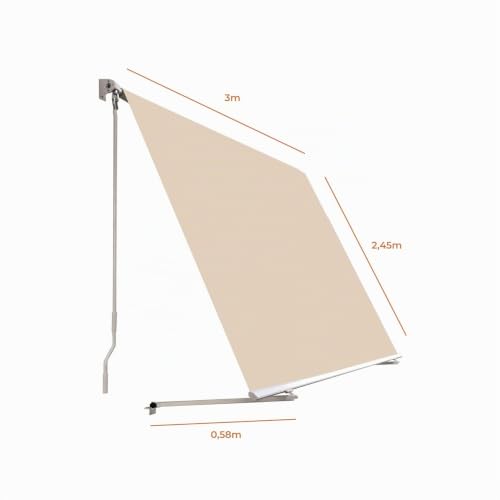 Toldo balcón 3x2,45m para solucionar el calor sofocante y los rayos UV en casa 5