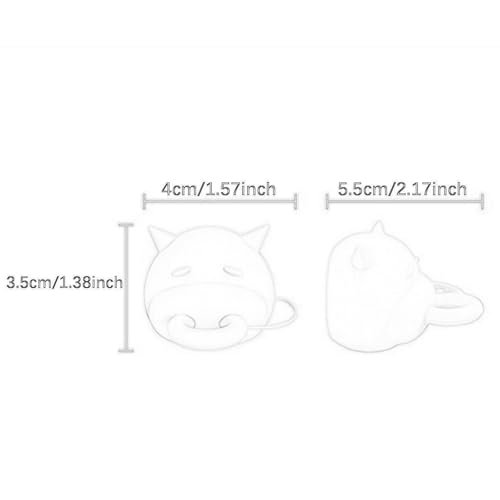 KESOTO Kuheuter Milchkartondeckel, 3D Gedruckter Milchflaschendeckel Umsteller für Boxen für Shop Thanksgiving, Schwarz