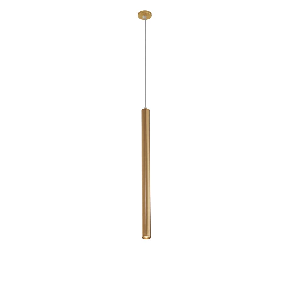 LYMSXAZOU Aluminum Pendant Light Long Tube Ceiling Fixture Single-Head Cylindrical Hanging Lamp Modern Recessed Lantern for Home Décor and Office Lighting