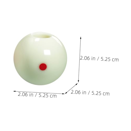 Boule de billard blanche Toyvian bille entraînement de remplacement table