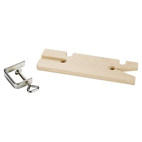 kwb Holz-Laubsägetisch mit Zwinge 4 mm, für Holzsägen und Laubsägebogen, 210 mm, Bügeltiefe 320 mm, Gewicht 168 Gramm, Klingenlänge 320 mm, Schnittwinkel 90 Grad Cover