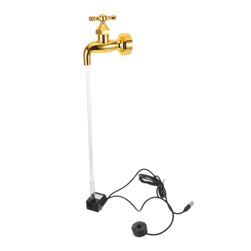 Yardenfun Fuente con Grifo Invisible Flotante de Agua Decorativo para Jardín y Patio Fuente Artística con Efecto de Flujo y Sonido Relajante sin Lámpara Enchufe Europeo