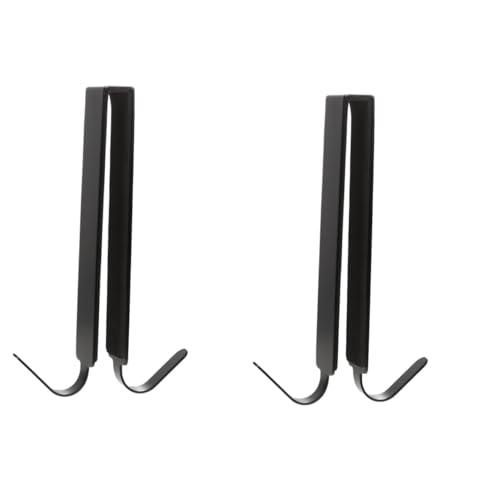 BELLIFFY 2pcs Coat Hanger Hooks Door Hooks Stainless Steel for Living Bedroom Kitchen
