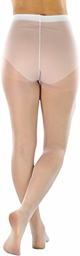Image of ToBeInStyle Women's Control Top Sheer Footed Pantyhose Hosiery Tights Stockings