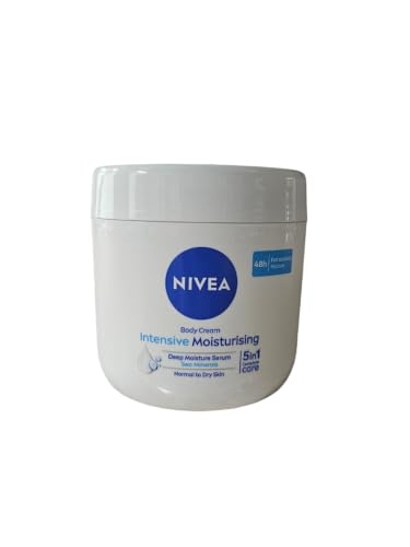 NIVEA Intensive Moisturising Body Cream with Sea Minerals, 400 ml (13.53 US fl oz) Jar – Everyday Body Care Cream for Normal to Dry Skin, Smooth and Comfortable Application image 3