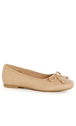 City Chic Women's Flat-Wide Fit Ella Ballet2