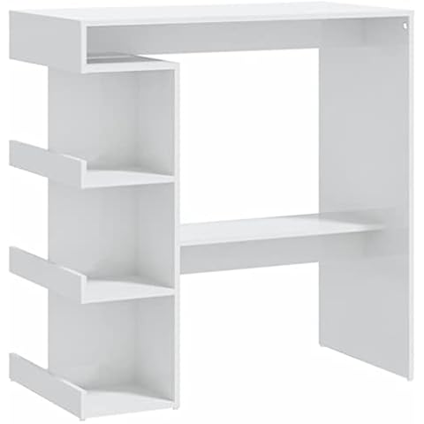 vidaXL Mesa Bar con Estante de Almacenamiento Cover