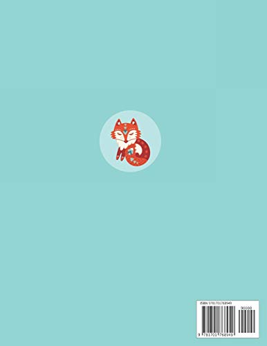 Sketchbook: A Cute Fox Kawaii Sketchbook for Kids: 100 Pages of 8.5" x 11" Large Blank Paper for Drawing, Doodling Painting or Sketching (Xmas Gift) image 4