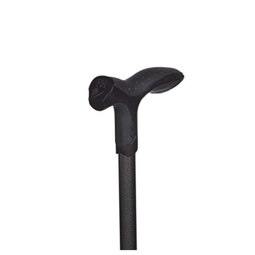 Antar Soft Step Aluminium FDI Walking Stick 360 g, Black