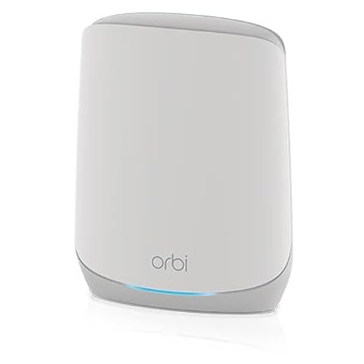 NETGEAR Orbi RBS760 WiFi 6 Mesh WLAN Satellit (zusätzliche 175 m² Abdeckung, 5.400 MBit/s Geschwindigkeit, 11AX Tri-Band Mesh Repeater kompatibel mit RBK76x Orbi WiFi6 Systemen)