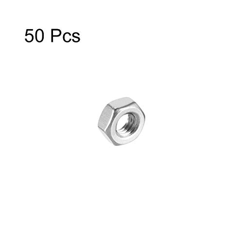 Uxcell A18082200UX0400 Hex Nuts, M4X0.7Mm Metric Coarse Thread Hexagon Nut thumb #2