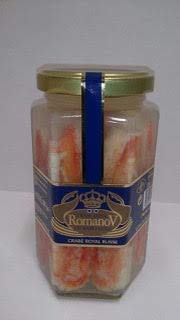 Romanov Cangrejo Real 100% Pata Cristal Lata Gourmet Delicatessen al natural (Cangrejo Real 100% pata envase cristal 310g)