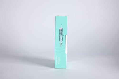 INKin Tattoo Nadeln 9RM, Tattoo Cartridges #10 Bugpin 0,3mm Gebogen Magnum Cartridge mit Professioneller Membran, Langlebige Nadeln für Tattoo Maschine - Mlk Bro 20Pcs