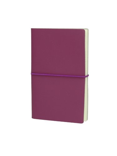 PaperthinksPlum Memo Pocket Recycled Leather Notebook, 3.5 x 6-inches,PT92481