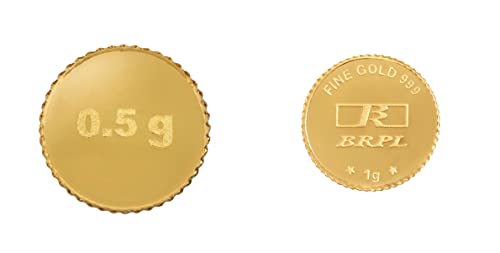 Bangalore Refinery 24k (999) 1gm + 0.50gm Combo Yellow Gold Coin