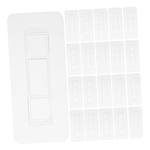 Crochets adhésifs plastique blanc sans perçage réutilisables - 2