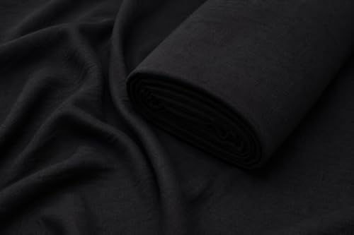 Sedona Designz 100% Cotton Black Muslin Fabric – 60 Inch Wide Draping Textile by The Yard (1 Yard)