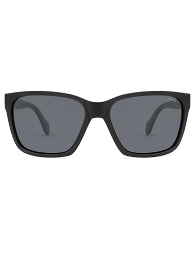 SOJOS Ocean Collection Polarized Sunglasses Men Square Recycled Fishing Net frame Eco-Friendly UV400 Shades, Pacific Ocean3