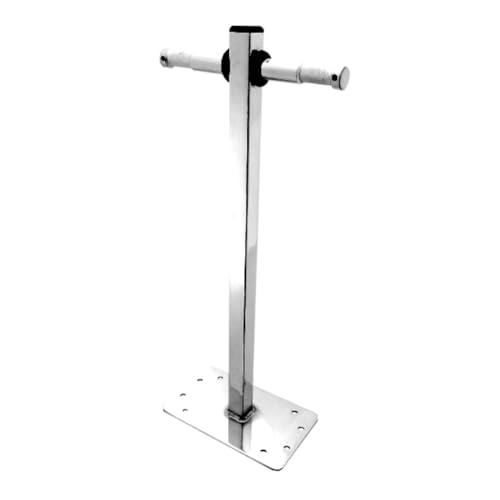 Image of Kupo Offset Baby Wall Plate, Steel Mount with 9 inch Post and Dual 5 /8 inch Studs for Wall, Ceiling, and Apple Box Lighting Rigging (KG008412)