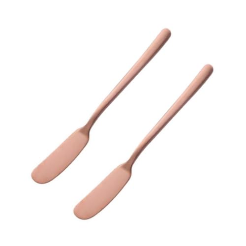 AUTSUPPL 2 pièces Couteaux à Beurre Acier Inoxydable Spatules Multifonctions pour Tartiner Beurre Fromage Crème et Confiture Ustensiles de Cuisine Résistants et Polyvalents