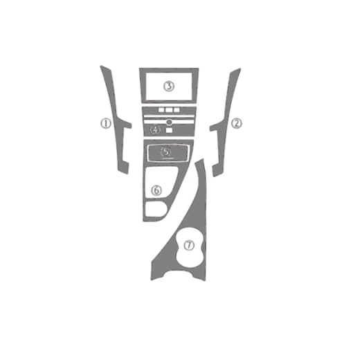 Décalcomanies panneau de commande Infiniti Q50 Q60L accessoires style de voiture