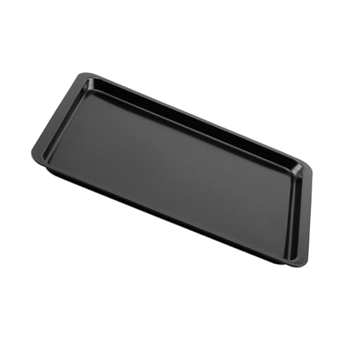 KICHOUSE 1 Pieza utensilios para hornear antiadherentes cuadrado Hornada pizza de acero para horno moldes para hornear placa de barbacoa de acero al carbono plancha de barbacoa Negro