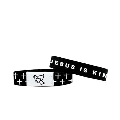 NFC Bible Scripture Bracelet Daily Bible Scripture Push, Comfortable Design for Spiritual Inspiration Bracelet Suitable for Daily Wear Christian Men and Women's Faith Gift(Bible verse bracelets Black)