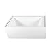 Kingston Brass VTAP603222L Aqua Eden 60-Inch Acrylic Alcove Tub with Left Hand Drain Hole, L 60" x W 32" x H 21-5/8"D, White