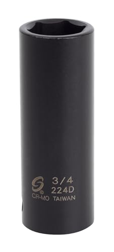 Image of SUNEX TOOLS 224d 1 /2-Inch Drive 3 /4-Inch Deep Impact Socket