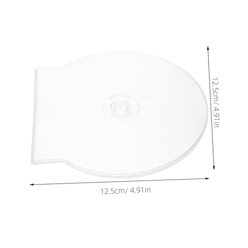 Estuche de CD redondo de plástico rígido transparente con cierre a presión 3