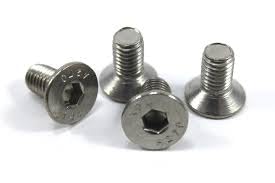 GK MART 4mm x 10mm (1 cm) length Stainless Steel 202 grade Counter sunk CSK Flat Allen Head Hex Socket Screws - 4 Nos-image-23