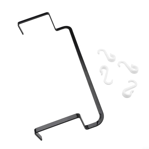 Bulevisiter Toallero de radiador para calefacción, calentador de toallas de metal con opciones de tamaño de 35 cm y 50 cm, acabado blanco o negro para baño, lavandería (negro-pequeño)