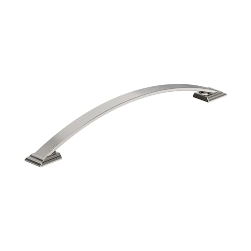 Image of Amerock Candler 10-1 /16 inch (256mm) Center-to-Center Polished Nickel Cabinet Pull, BP29352PN