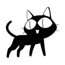 Trigun Cat Neko - Vinyl - 4" (Color: Black) Decal Laptop Tablet Skateboard car Windows Stickers