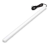 QLS LED Laderaumbeleuchtung 100 cm aus PVC mit 117 SMD LEDs 12V Anschluss Innenbeleuchtung für Kofferraum Transporter Lieferwagen und Fahrzeuge feuchtigkeitsbeständig einfache Montage mit Klebeband