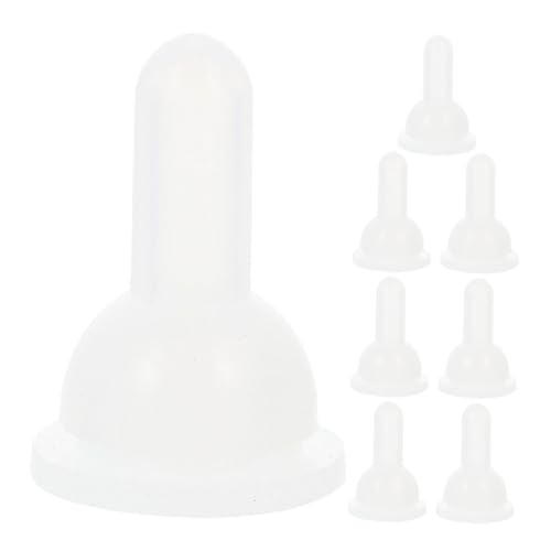 CIYODO 8pcs Small Pet Bottle Accessories Rabbit Water Bottle Feeder for Chinchillas Rabbits Dogs