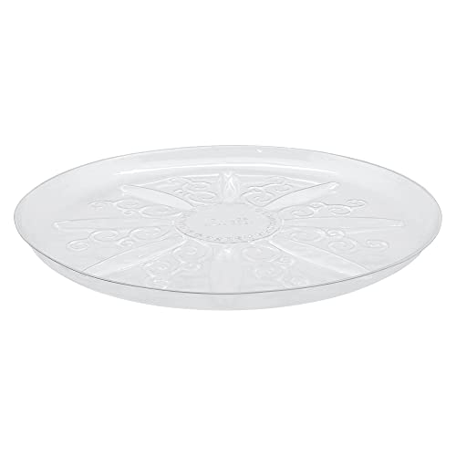 Arcadia Garden Products Ps21 16" Heavy Duty Clear Plastic Saucer (Pack Of 5), Transparent #TOP1