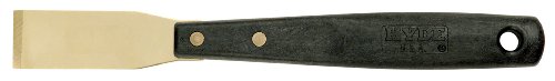 HYDE 12040 Brass Long-Handle Chisel Scraper, 1-5/16-inch Stiff