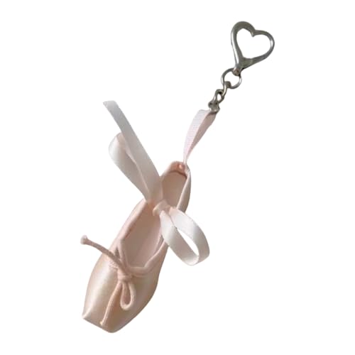 Stylish Ballet Shoes Shaped Bag Pendant Key Holder Keychain for Car Home Use