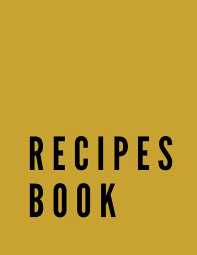 RECIPES BOOK: Un raccoglitore di ricette per professionisti
