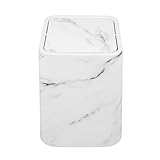conteneur poubelle 120l Motif marbré luxueux : le motif marbré apporte une touche de luxe à votre salon ou salle de bain, rehaussant l’esthétique générale. poubelles de salle de bain, poubelle de salle de bain automatique