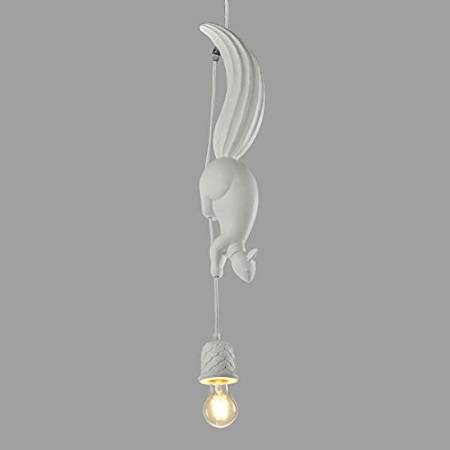 Lustre suspendu écureuil NAMFHZW luminaire créatif E27 réglable