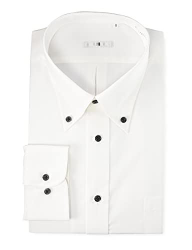 [スーツセレクト] ワイシャツ SUIT SELECT長袖 形態安定 YS-SL1900 メンズ ホワイト×織柄（ダイヤドビー） L(41)-86