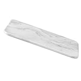 DOITOOL Keramisches Marmor Schneidebrett Klein Glatt und Gratfrei Lebensmittelecht mit Rutschfester Unterseite Vielseitiges Küchenbrett für Fleisch Obst Sushi und Servieren