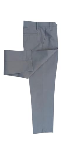 Image of Light Grey Kendriya Vidyalaya School Uniform Trousers Pant Regular Fit