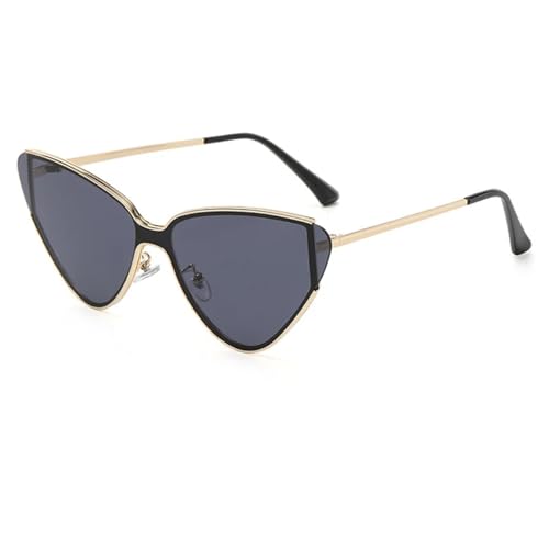 Lunettes de soleil œil de chat vintage surdimensionnées et tendance pour femme