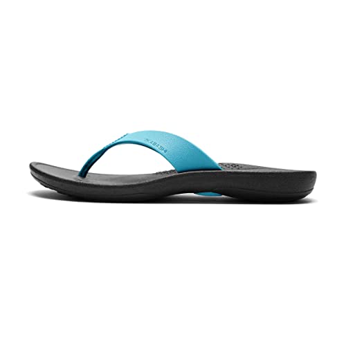 Image of OKABASHI Women's Breeze Flip Flop | Contoured Footbed w /Arch Support for All-Day Comfort | Slip-Resistant & Waterproof | Sustainably Made in The USA