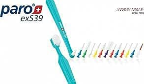 Brosses à dents Paro S39 souples avec brossettes Inter Space F intégrées