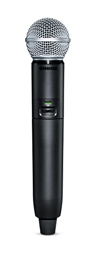 Shure Glx-D+ Dual Band Digital Wireless Handheld Transmitter With Sm58 Vocal Mic Capsule, 12 Hr Battery, For Use With Glxd+ Wireless Microphone Systems - Receiver Sold Separately (Glxd2+/Sm58-Z3) #TOP1