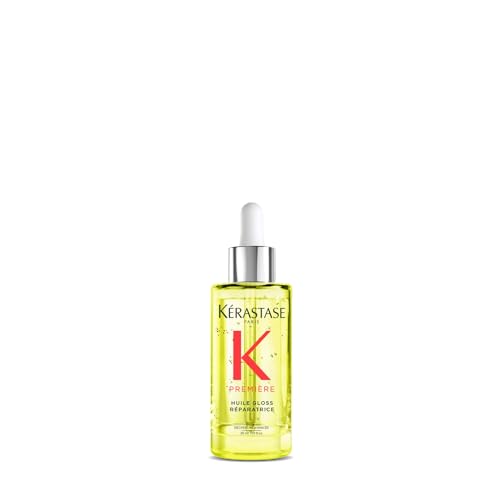 Kérastase, Première, Aceite Capilar Antiencrespamiento Reparador Iluminador, Brillo, Para cabello dañado, Huile Gloss Réparatrice, 30 ml